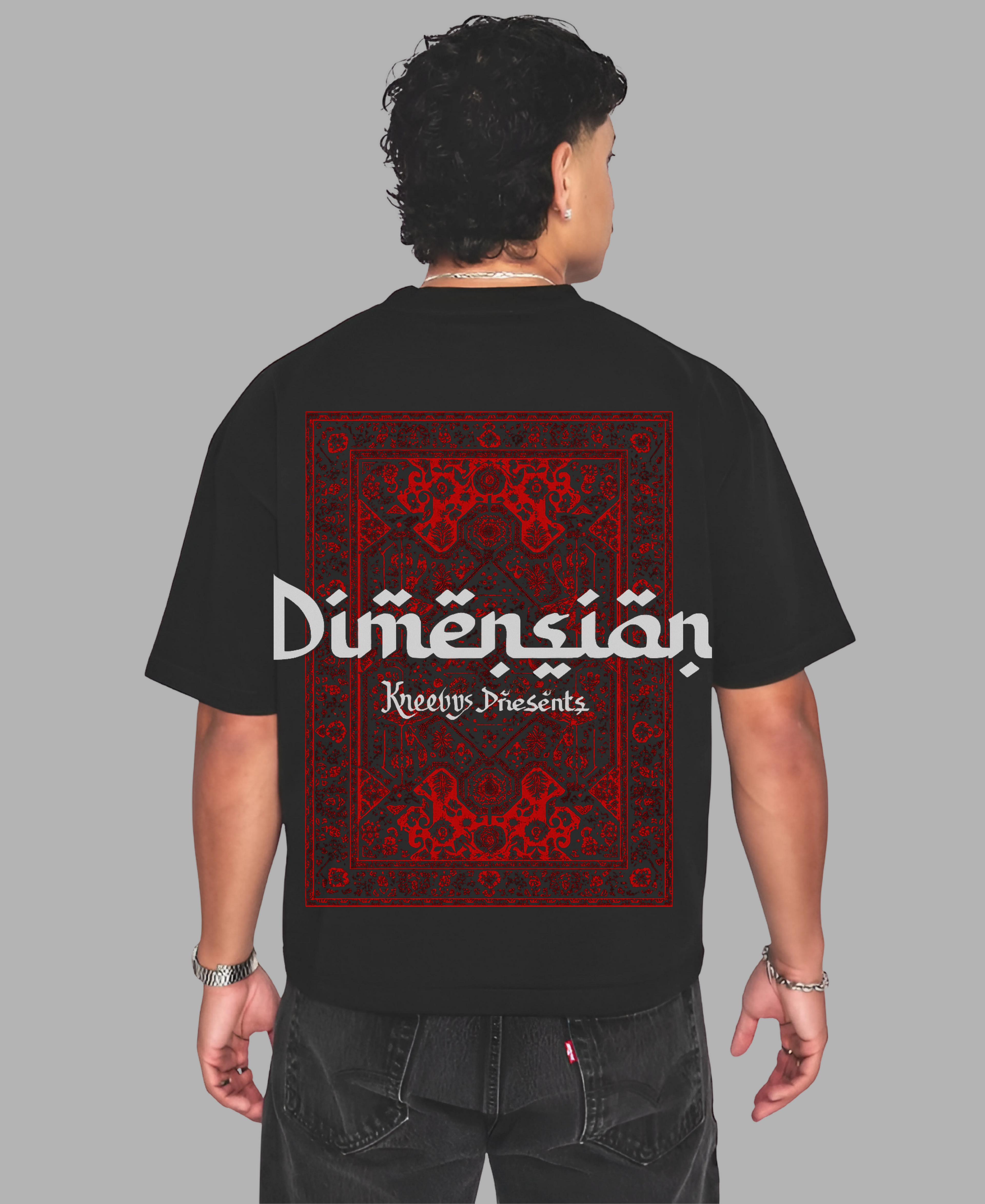 BLACK KARMA DIMENSIONS  OVERSIZED TSHIRT