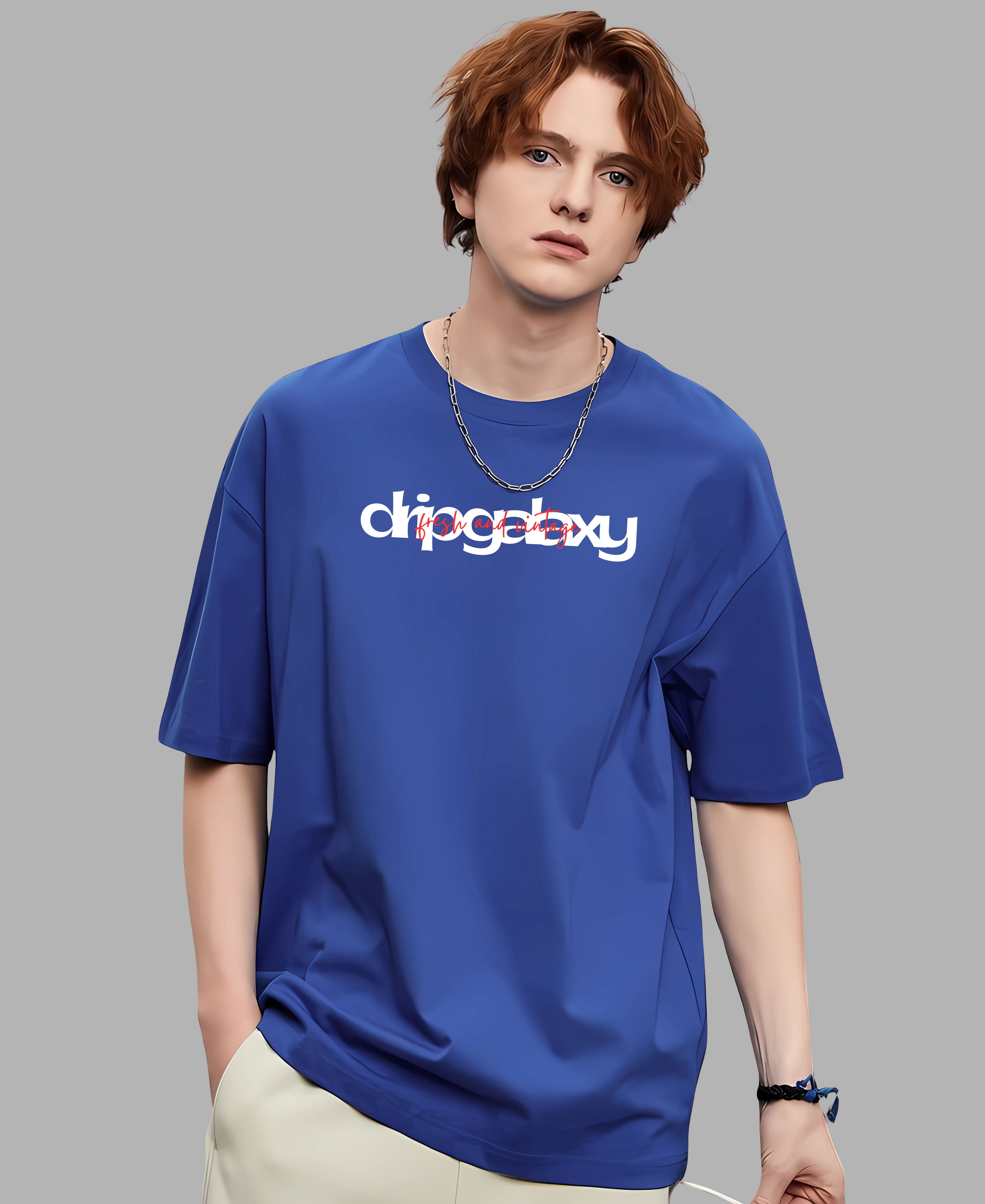 Premium Blue Oversized T-shirt